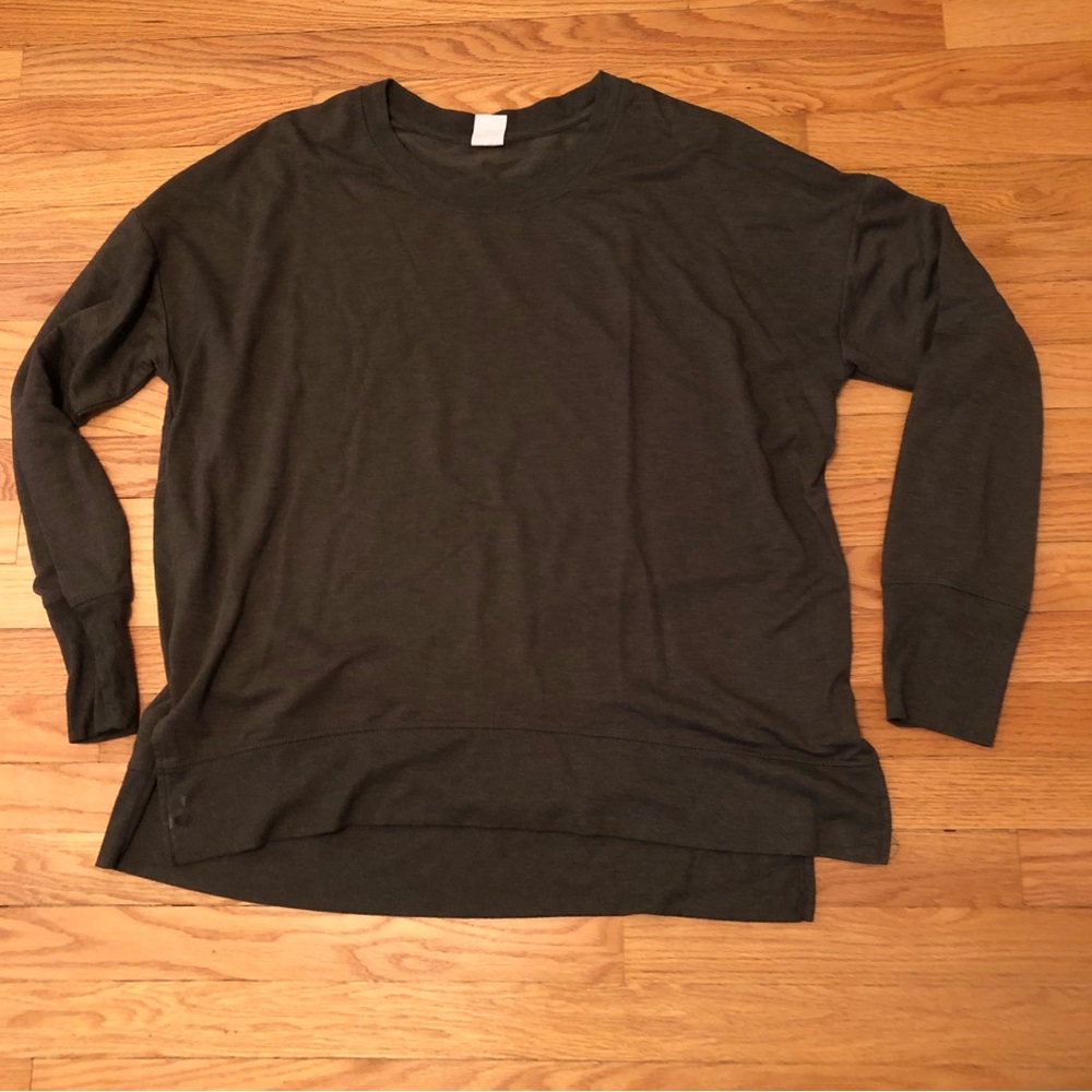 Olive Green Avia Crew Neck Pullover